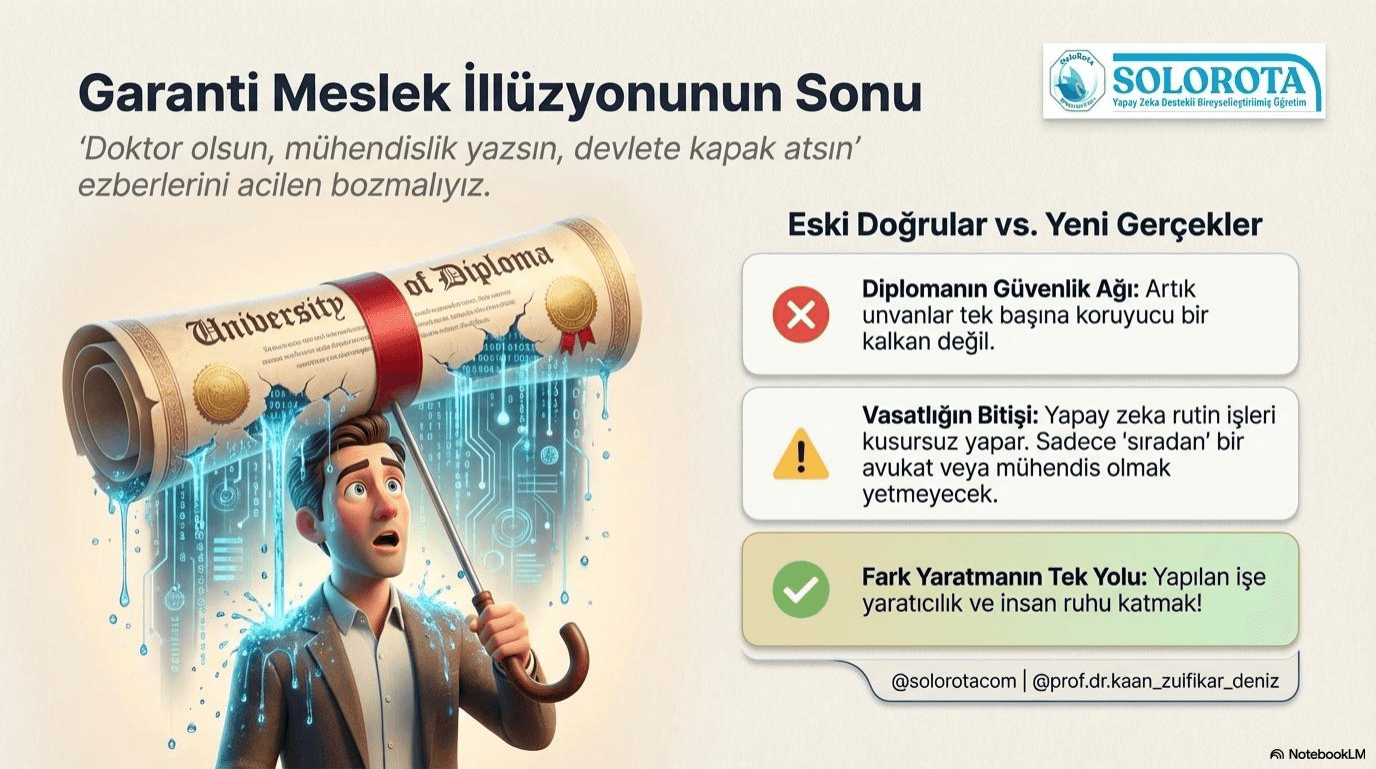 Çocuğumun öğrenim yolculuğu, Garanti meslek illüzyonu ve Yeni tercih stratejileri - 5