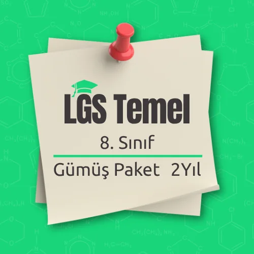 LGS (8. Sınıf) 2 Yıllık Temel (Gümüş) Paket