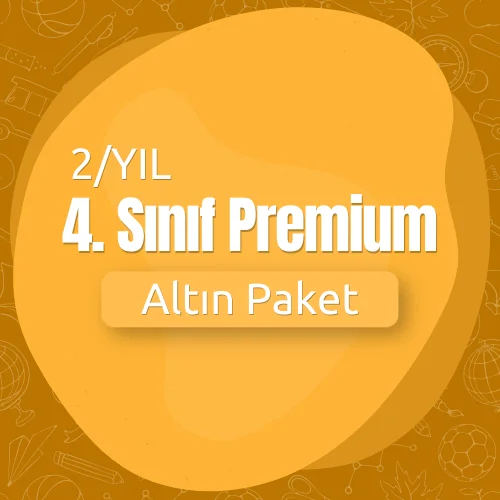 4. Sınıf 2 Yıllık Premium (Altın) Paket