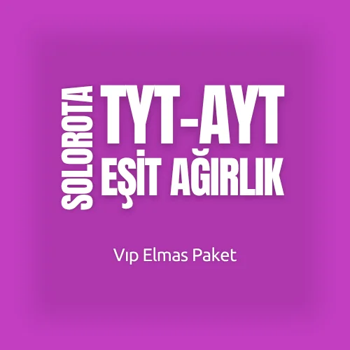 SOLOROTA TYT-AYT EŞİT AĞIRLIK VIP (ELMAS) PAKET