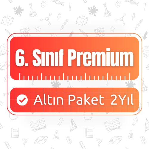 6. Sınıf 2 Yıllık Premium (Altın) Paket