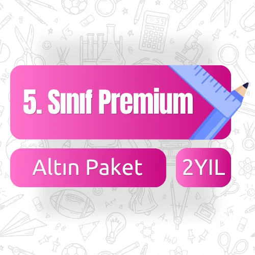 5. Sınıf 2 Yıllık Premium (Altın) Paket